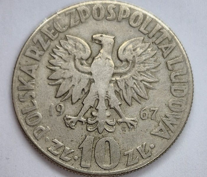 Moneta 10 zł Mikołaj Kopernik 1967 r