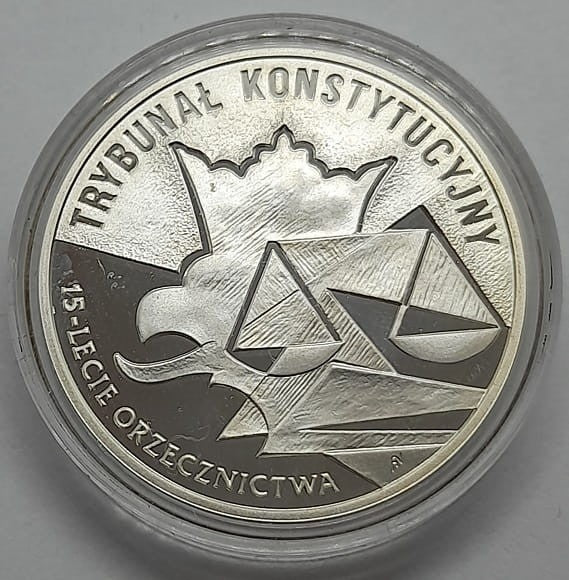 Moneta 10 zł 15-lecie Orzecznictwa Trybunał Konstytucyjny 2001 r.
