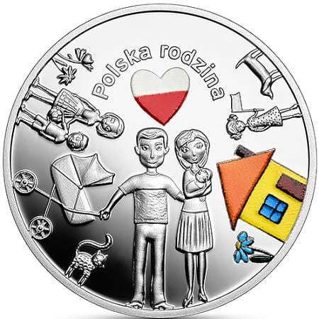 Moneta 10 zł W Polskę wierzę - Polska rodzina 2023