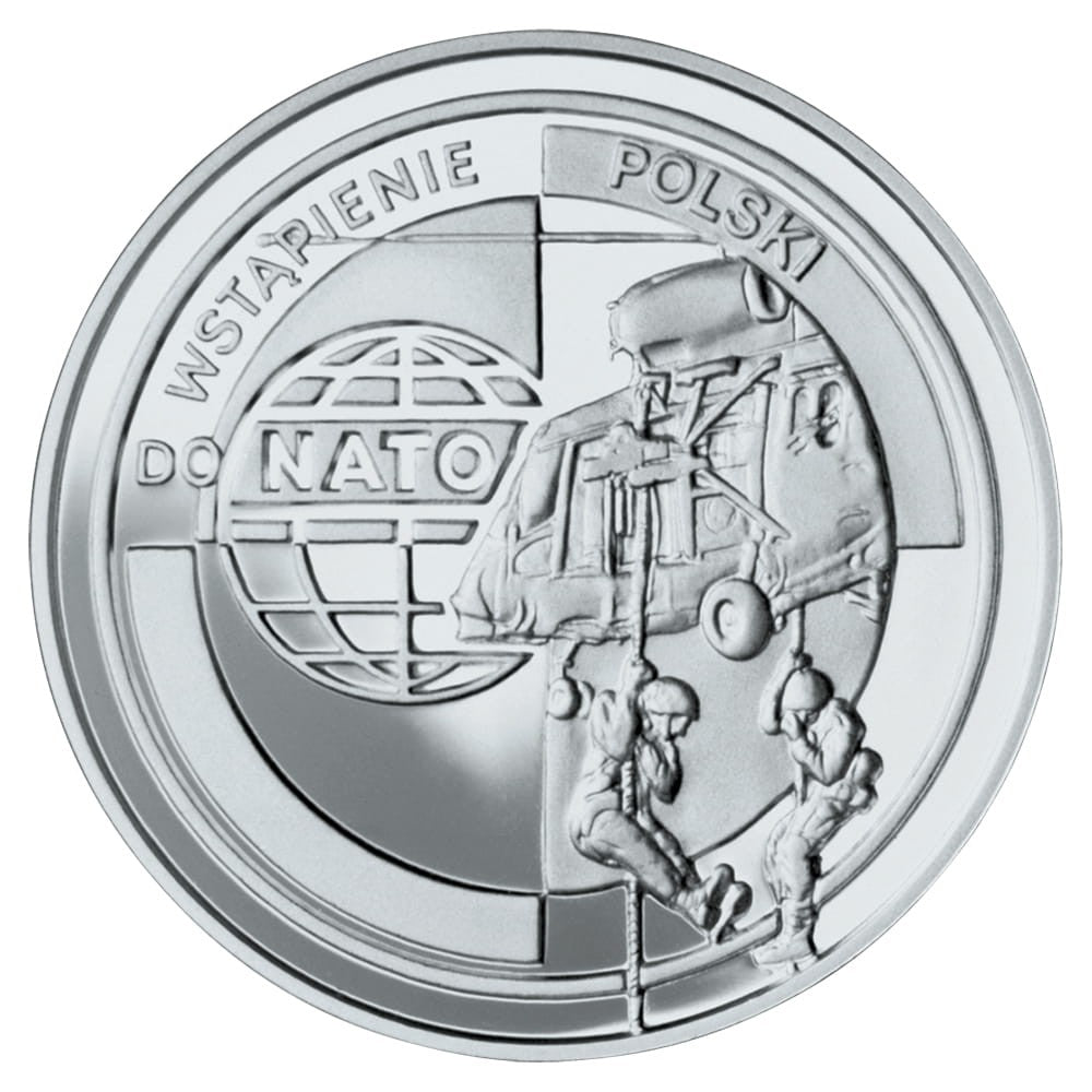 Moneta 10 zł Wejście Polski do NATO 1999 r.