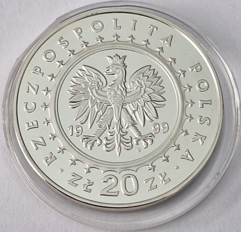 Moneta 20 zł Pałac Potockich w Radzyniu Podlaskim 1999