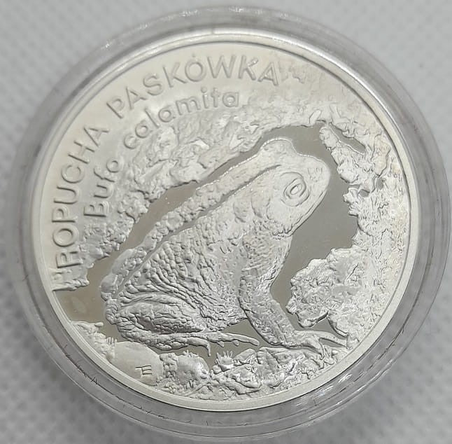 Moneta 20 zł Ropucha paskówka 1998