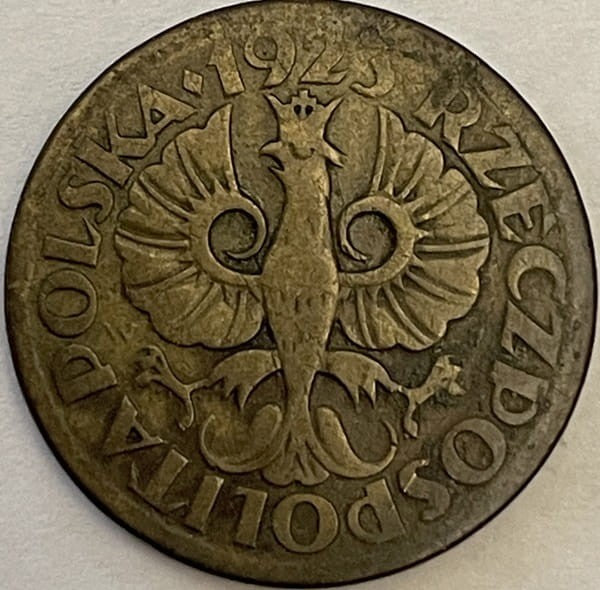 Moneta 5 groszy 1923 r.