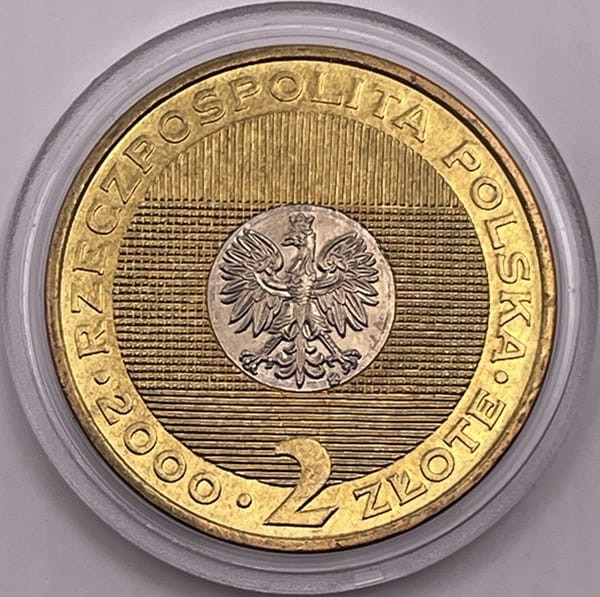 Moneta 2 zł Rok 2000