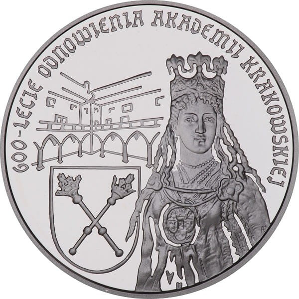 Moneta 10 zł 600-lcie Odnowienia Akademii Krakowskiej 1999 r.