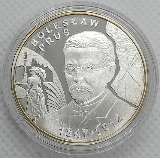 Moneta 10 zł Bolesław Prus 2012 r.