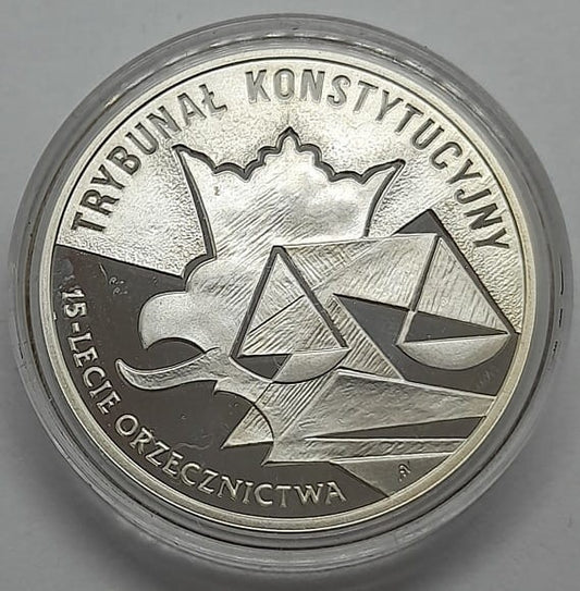 Moneta 10 zł 15-lecie Orzecznictwa Trybunał Konstytucyjny 2001 r.