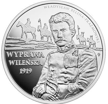 Moneta 10 zł  Wyprawa Wileńska 2019