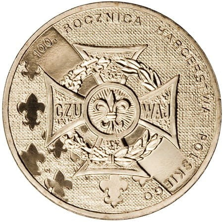 Moneta 2 zł 100 rocznica Harcerstwa Polskiego 2010