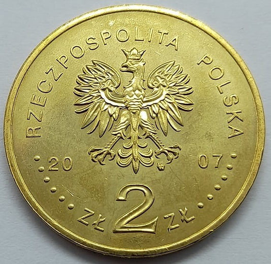 Moneta 2 zł 750-lecie lokacji Krakowa  2007