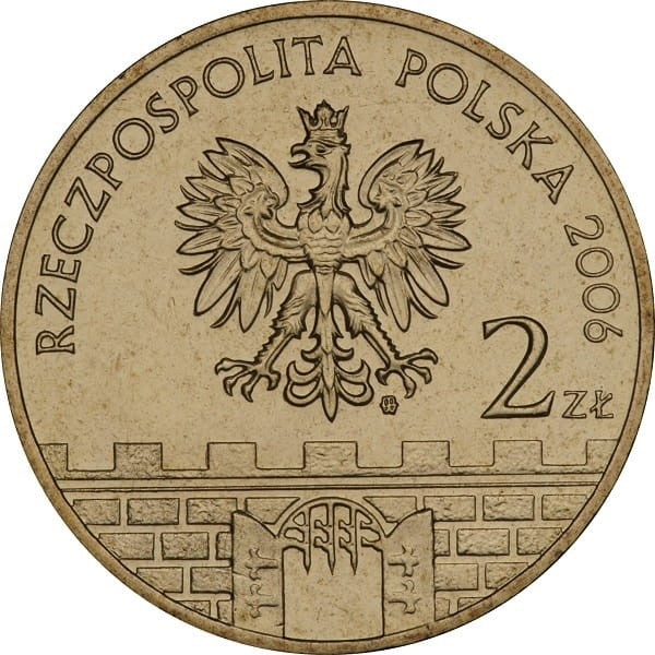 Moneta 2 zł Żagań 2006