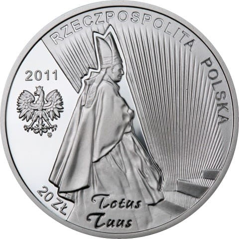 Moneta 20 zł Beatyfikacja Jana Pawła II 2011