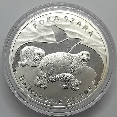 Moneta 20 zł Foka szara 2007