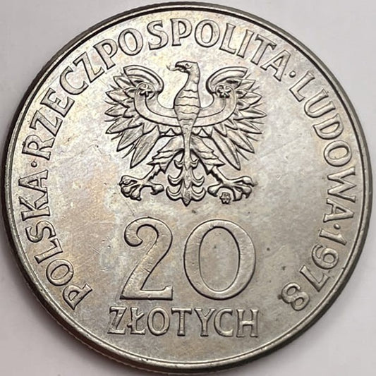 Moneta 20 zł Interkosmos Pierwszy Polak w Kosmosie 1978