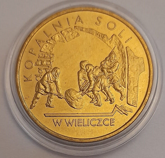 Moneta 2 zł Kopalnia soli w Wieliczce 2001
